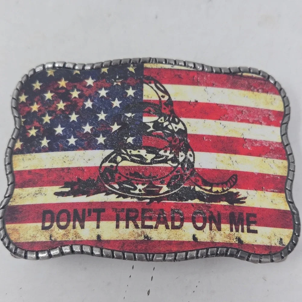 Wallet Buckle Gadsden Flag Dont Tread On Me American Flag Credit Card Holder